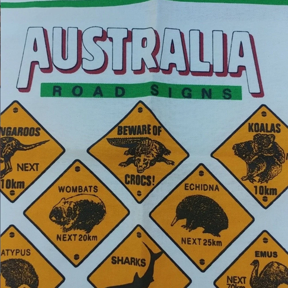 Australia Road Signs Wall Tapestry